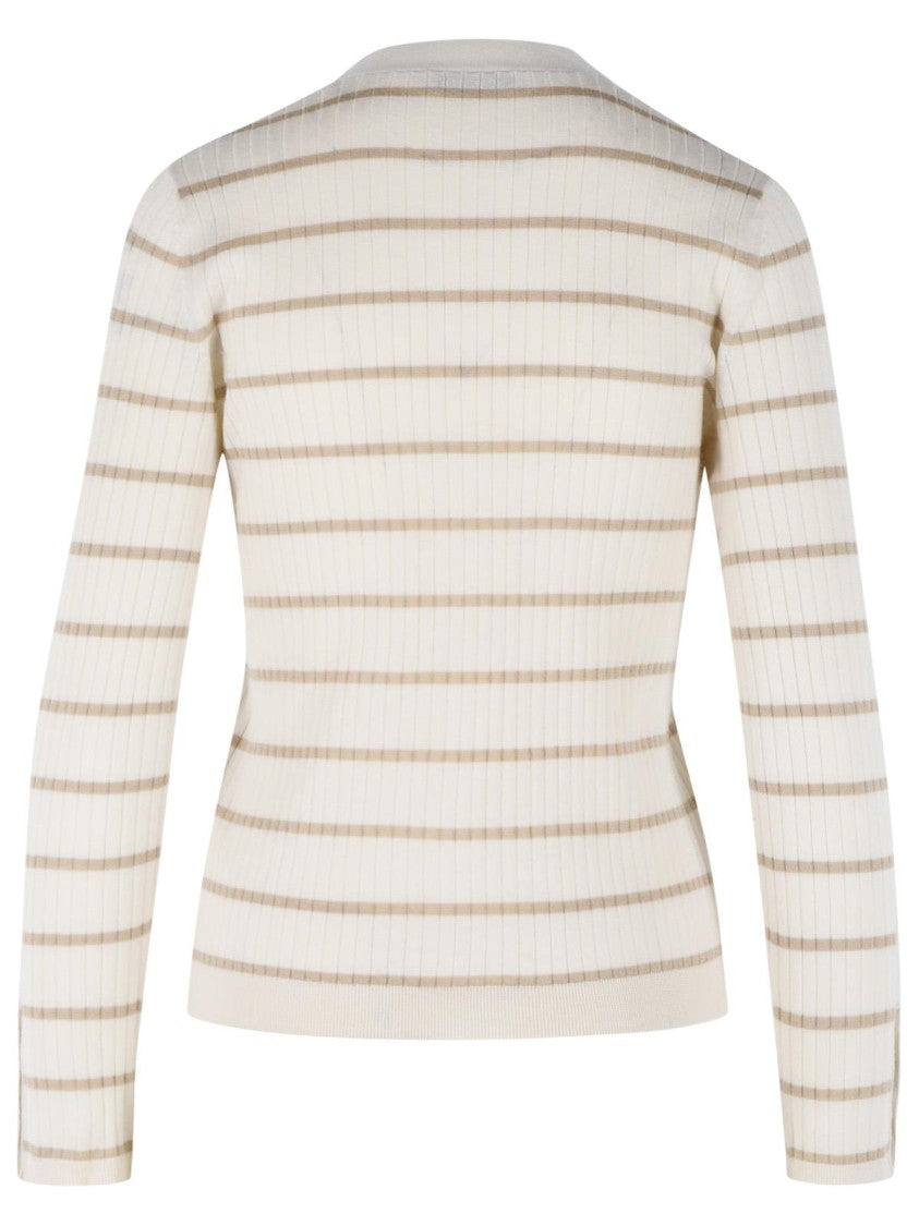 Max Mara 'Pedale' Ivory Cashmere And Silk Cardigan