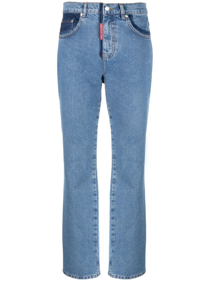 Moschino Classic Straight Jeans With Timeless Design