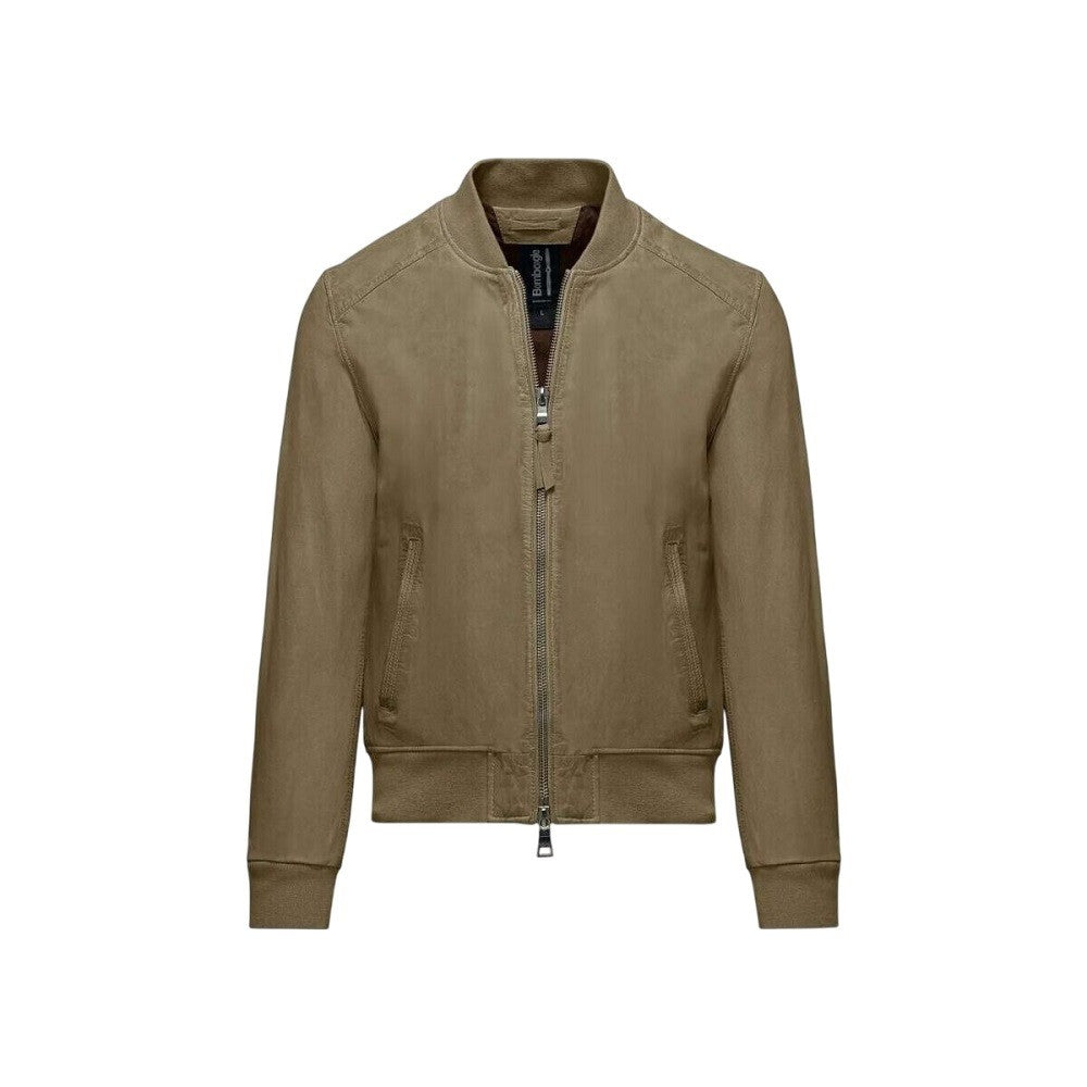 Bomboogie Vegetable Tanned Nappa Leather Bomber Jacket