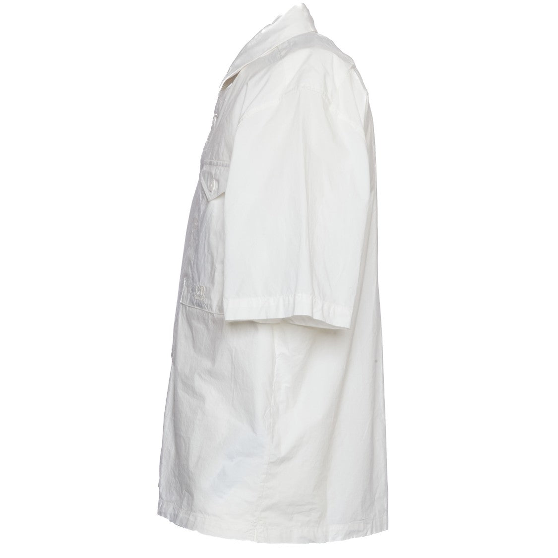 C.P. Company Short Sleeve Popeline Shirt With Classic Collar