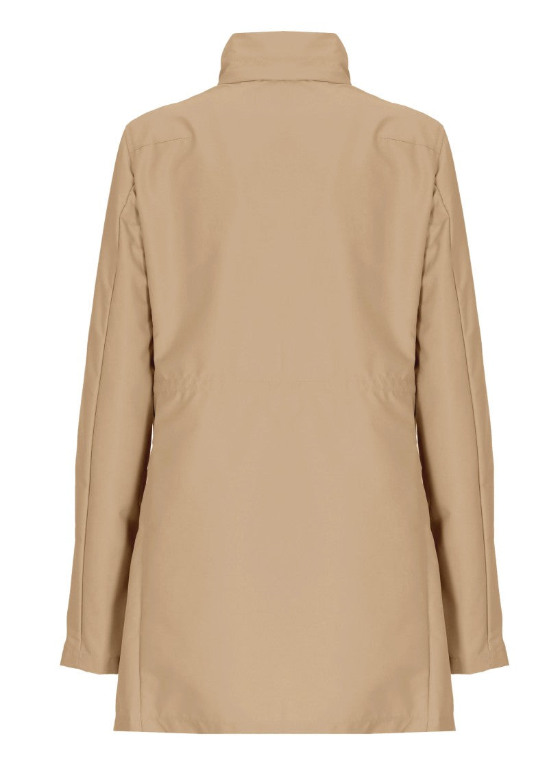 Fay Brown Waterproof Hook-Fastening Jacket