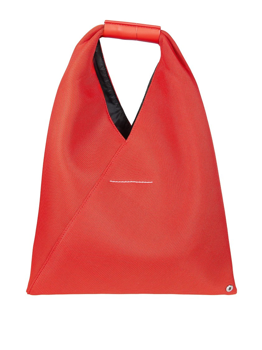 Mm6 By Maison Margiela Red Small Japanese Diagonal Seam Handbag