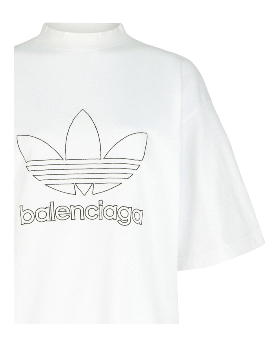 Balenciaga Oversized Cotton T-Shirt With Iconic Logo Collaboration