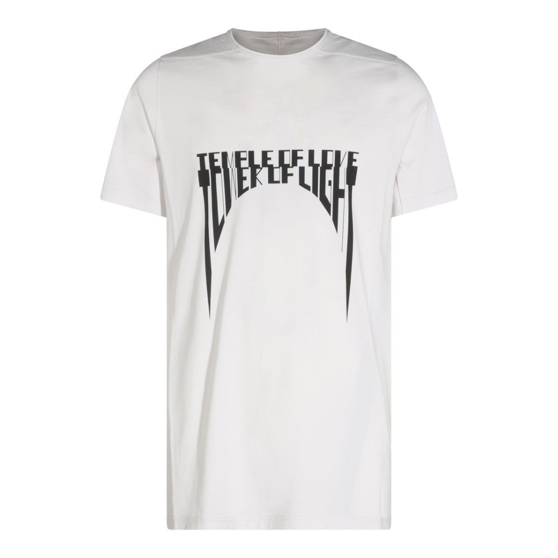 Drkshdw By Rick Owens Graphic Text Crew Neck T-Shirt