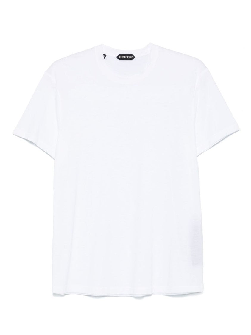 Tom Ford Tom Ford White T-Shirt With Crew Neckline