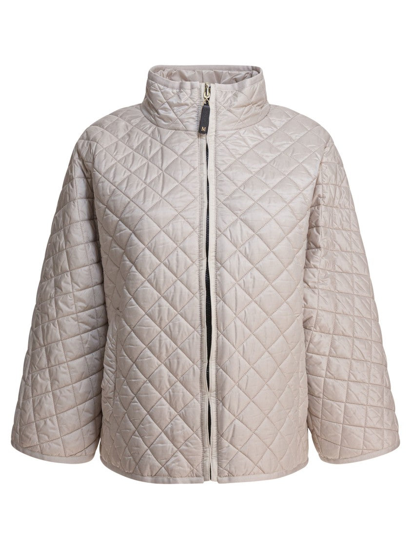 Max Mara Quilted Boxy Jacket With High Collar