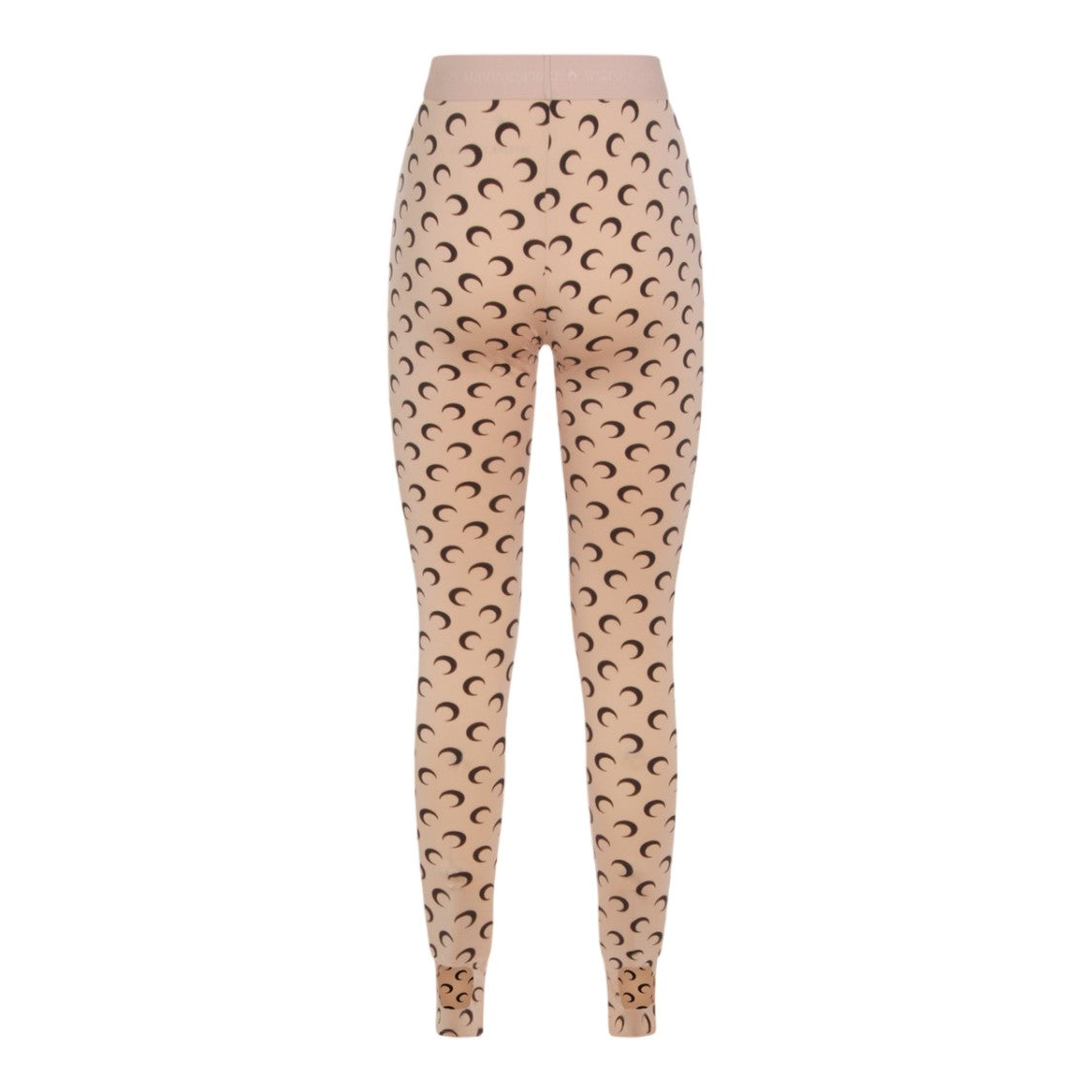 Marine Serre Beige Crescent Moon Stirrup Leggings
