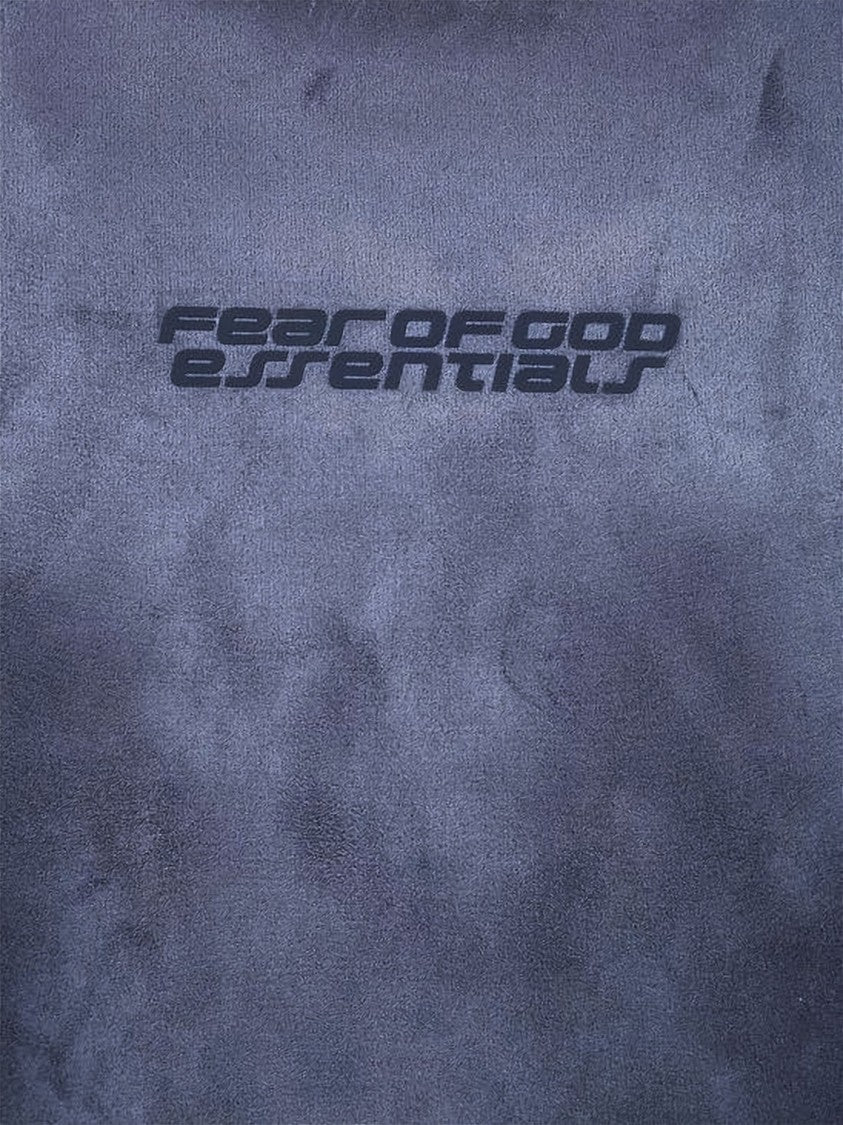 Fear Of God Suede-Fleece Modern Hoodie With High Neckline