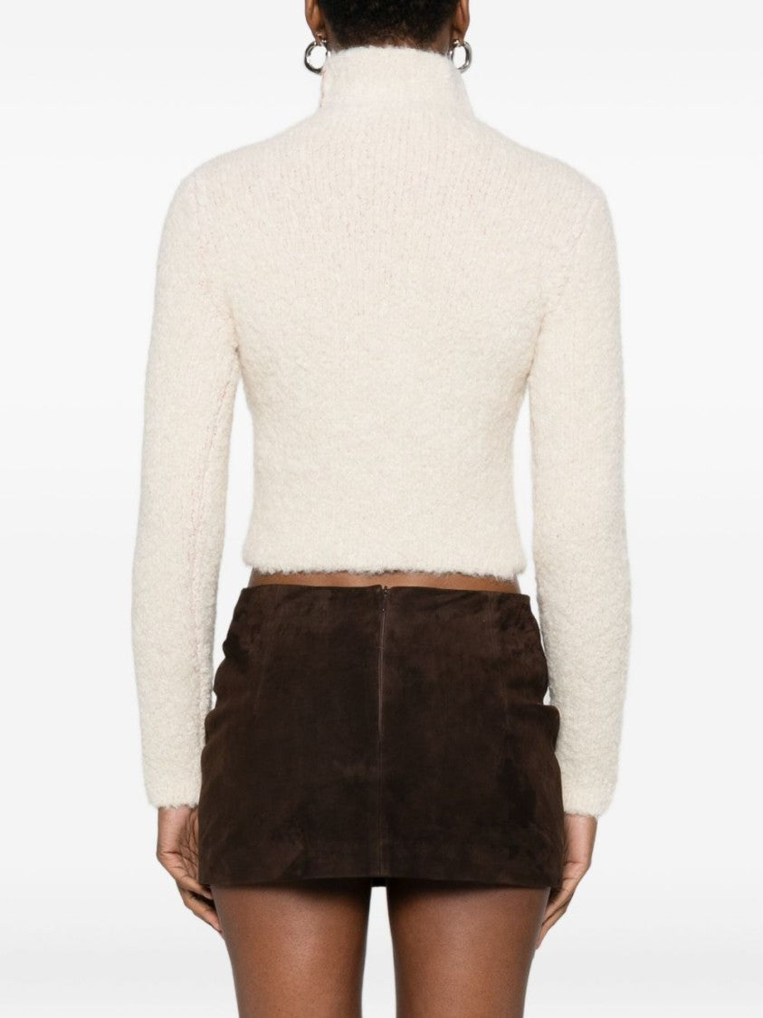 Diesel Cropped White Jacket