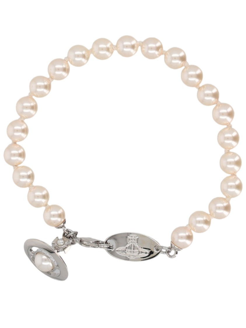 Vivienne Westwood Simonetta Pearl Fine Chain Bracelet