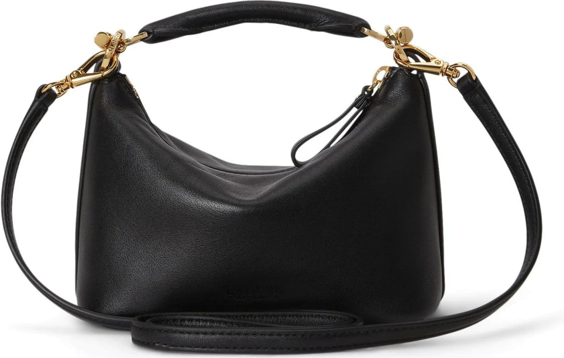 Lauren Ralph Lauren Black Blke Mini Recycled Shoulder Bag