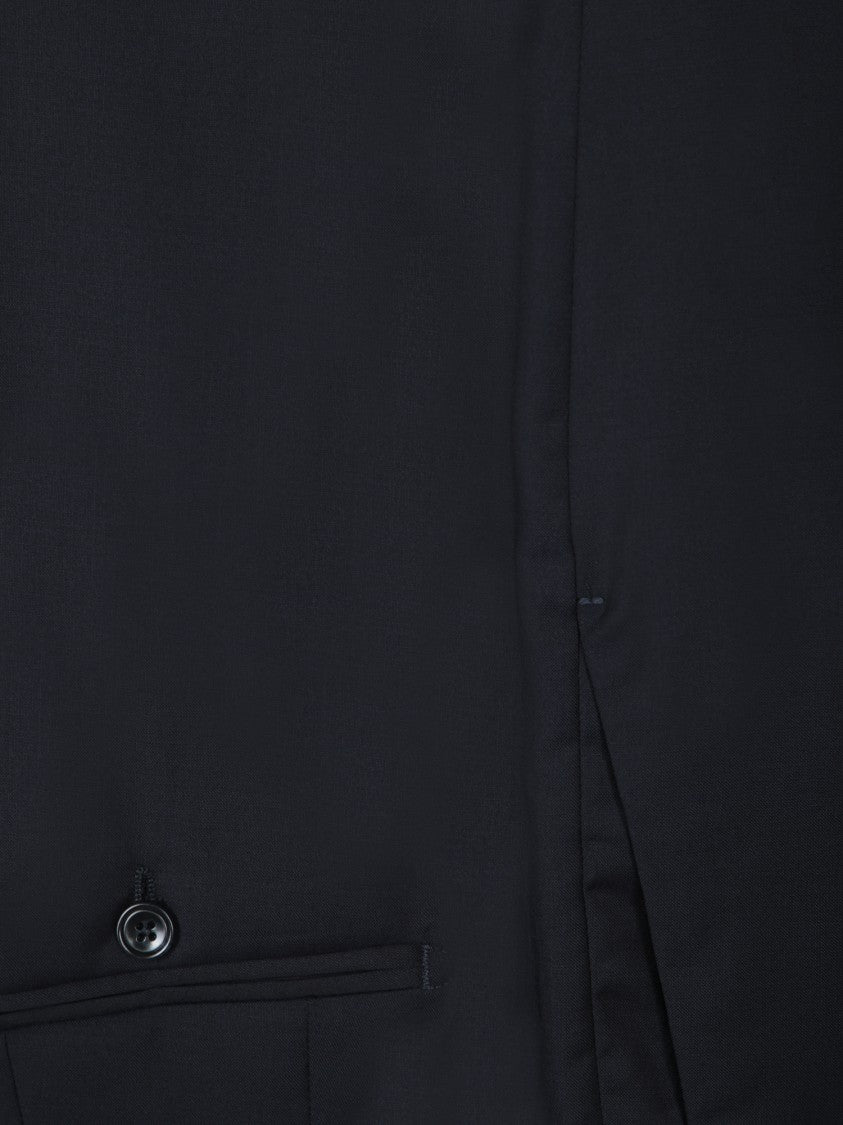 Tagliatore Three-Piece Suit In High-Quality Blue Fabric