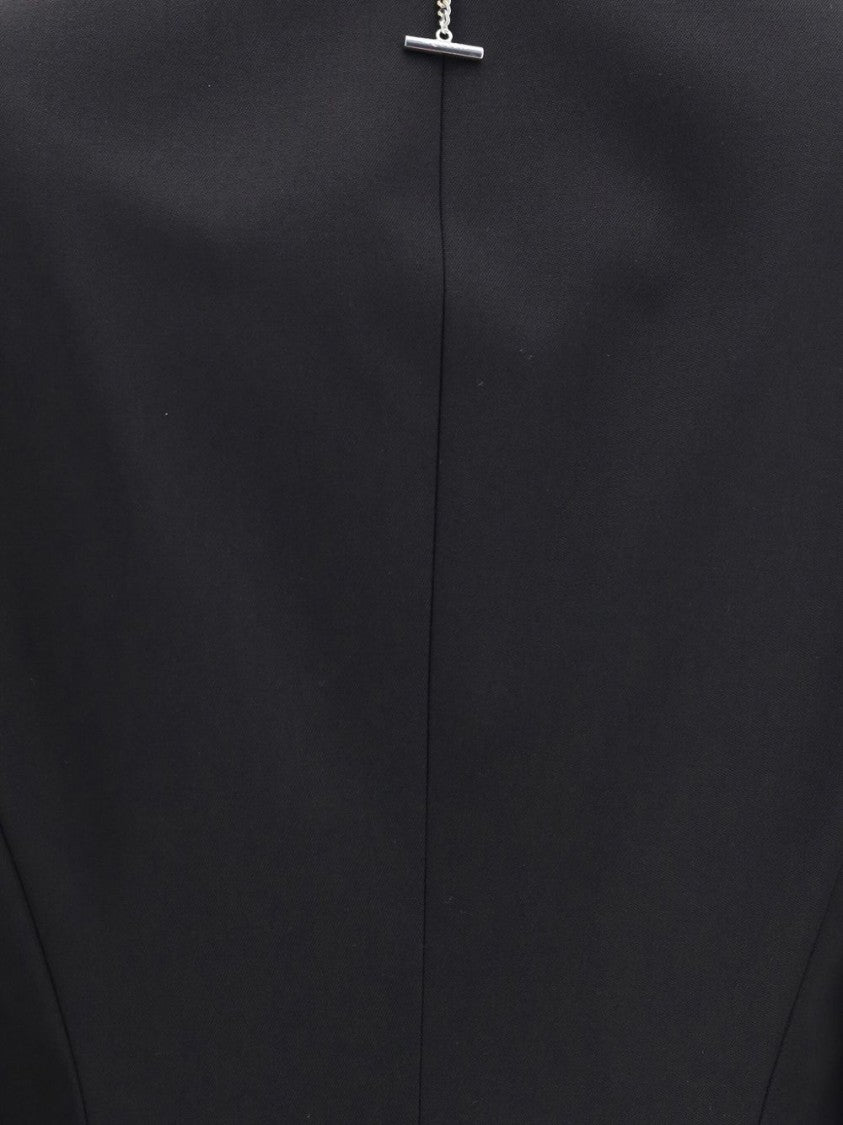 Alexander Mcqueen Tailored Black Single-Breasted Jacket With Notched Lapels