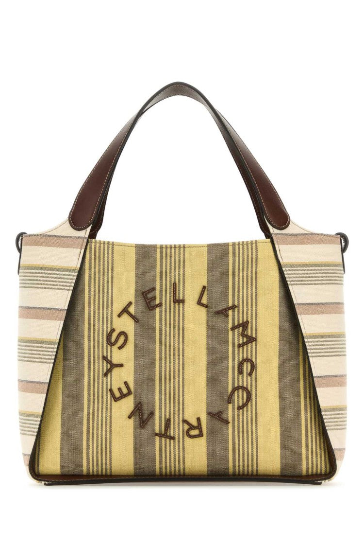 Stella Mccartney Printed Fabric Logo Handbag