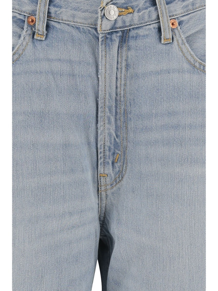 Re/Done Cotton Lyocell Wide-Leg Jeans
