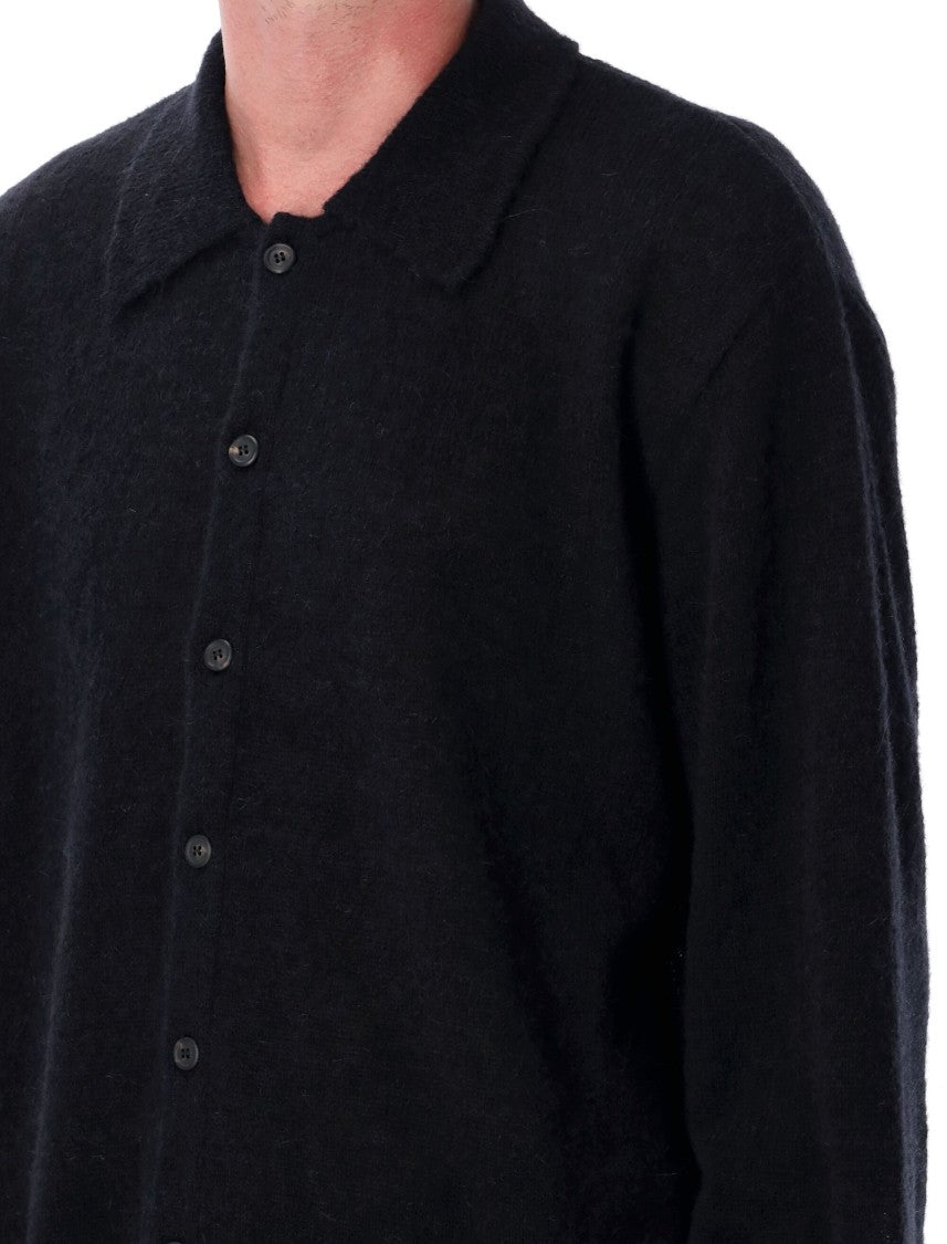 Our Legacy Long-Sleeve Black Polo Shirt