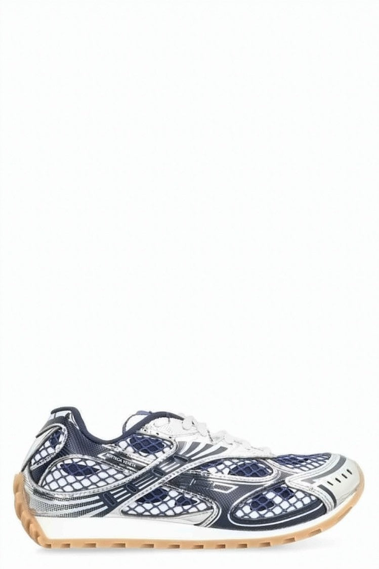 Bottega Veneta Dynamic Mesh Sneakers With Metallic Accents