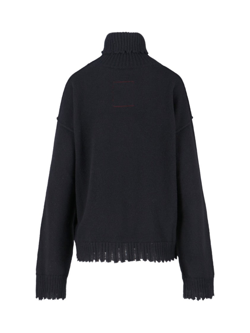 Uma Wang Turtleneck Sweater – Black