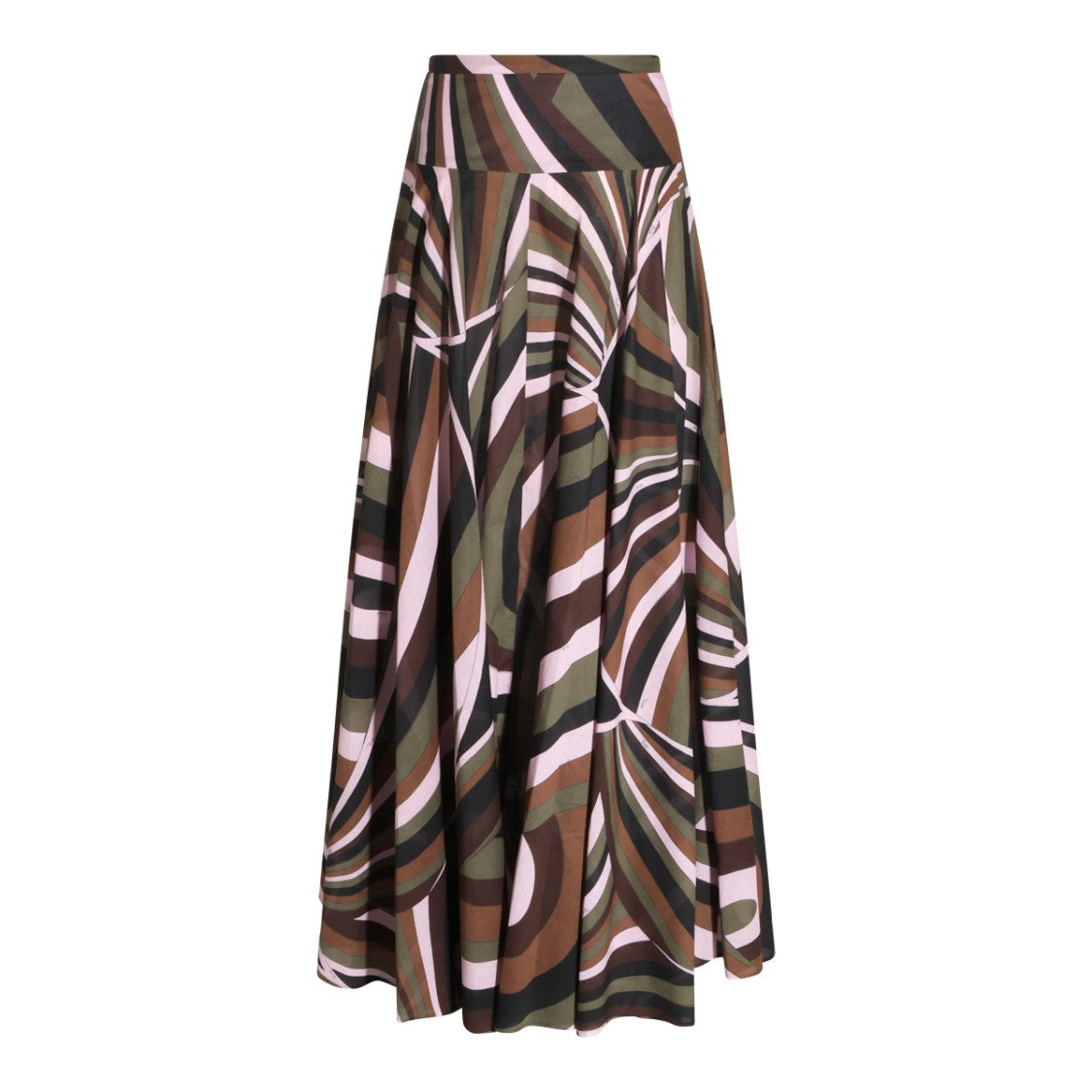 Emilio Pucci Flowing Full-Length Skirt With Bold Abstract Pattern