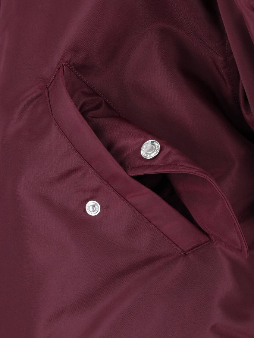 Dsquared2 Burgundy 80S Fabric Bomber Jacket
