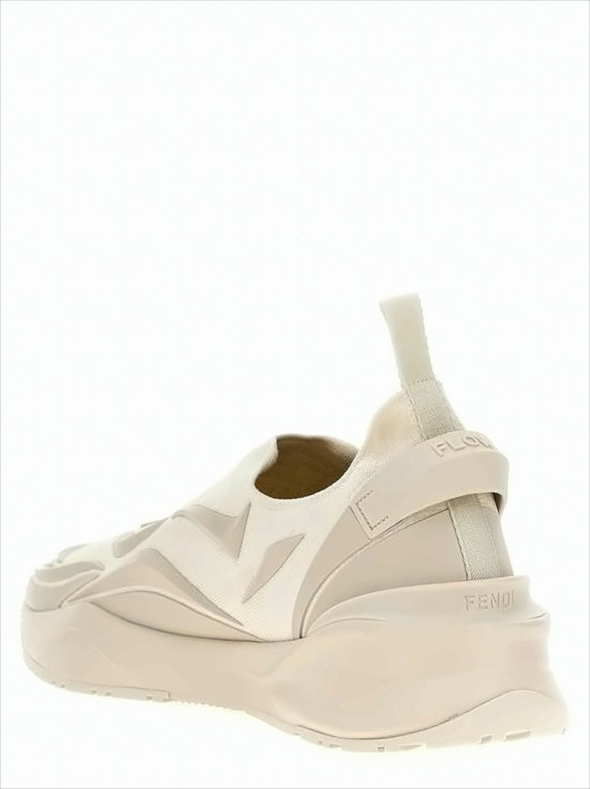 Fendi Slip-On Sneakers With Sculpted Rubber Sole