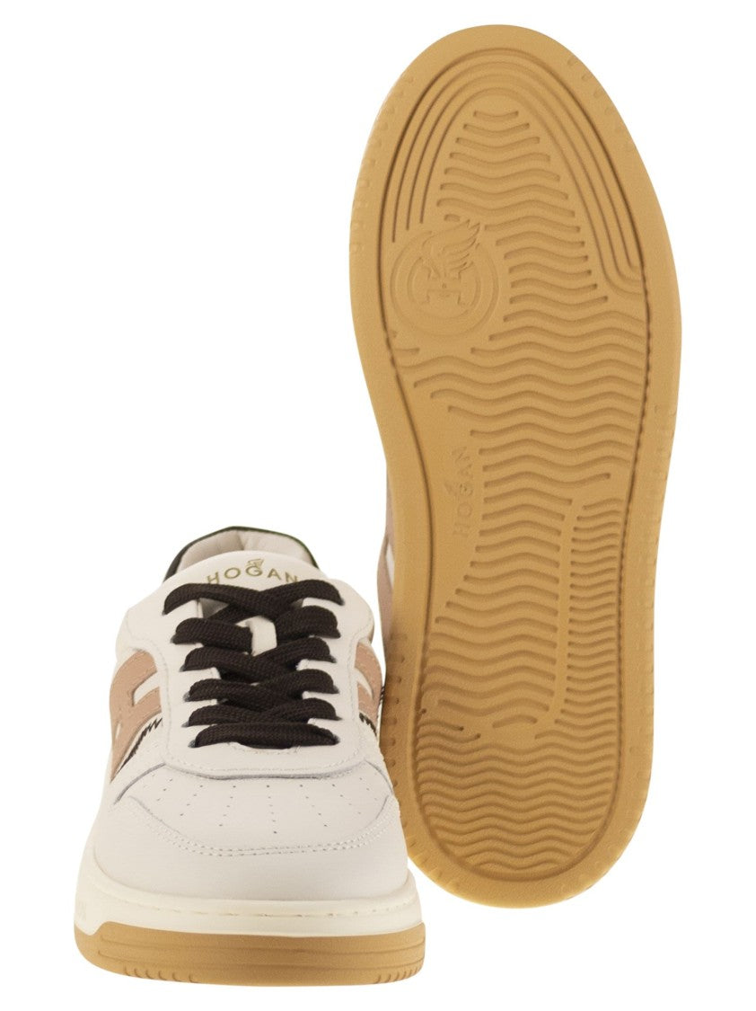 Hogan H630 - Leather Trainers With H On The Side