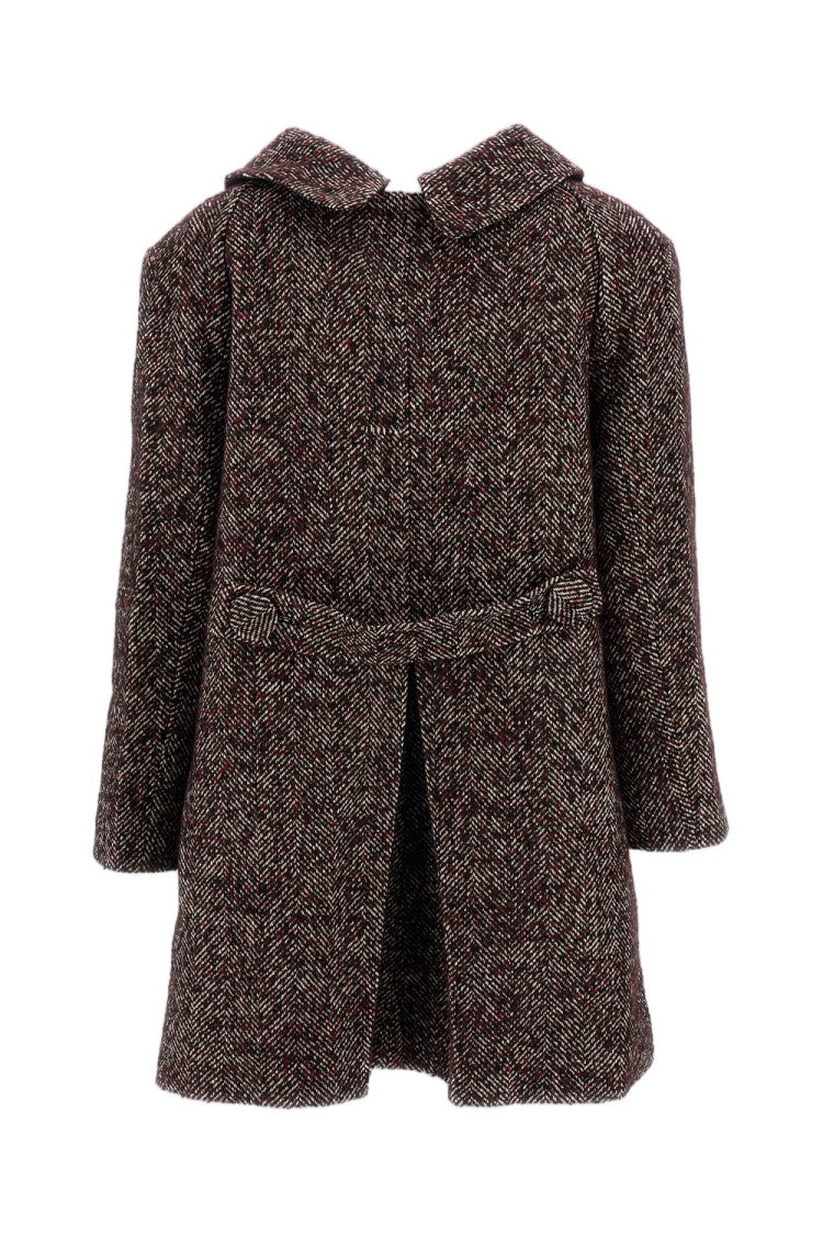 Shushu/Tong Herringbone Wool-Blend Oversized Lapel Long Coat
