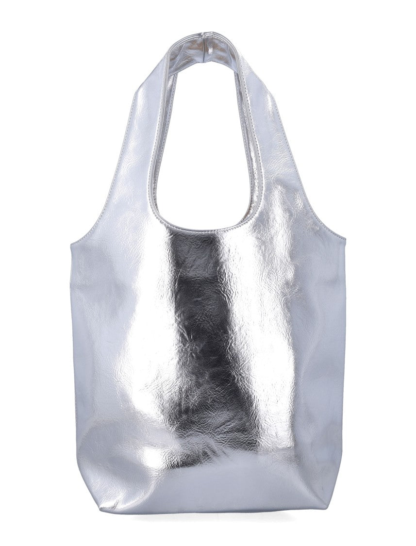 A.P.C. Compact Metallic Recycled Leather Tote With Internal Pocket