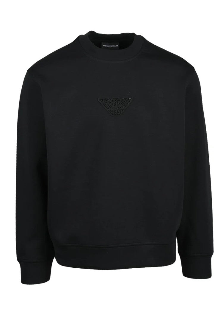 Emporio Armani Stretch Crewneck Sweatshirt - Black