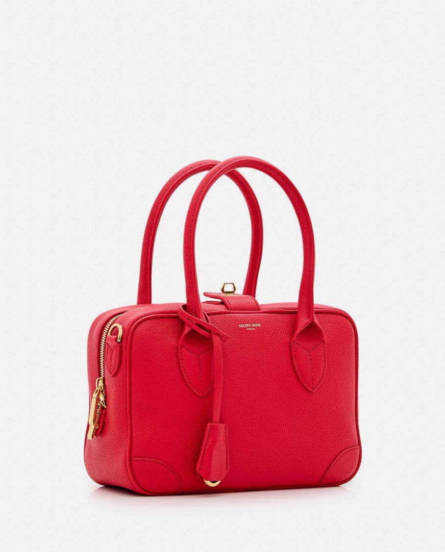 Golden Goose Red Leather Handbag With Detachable Strap