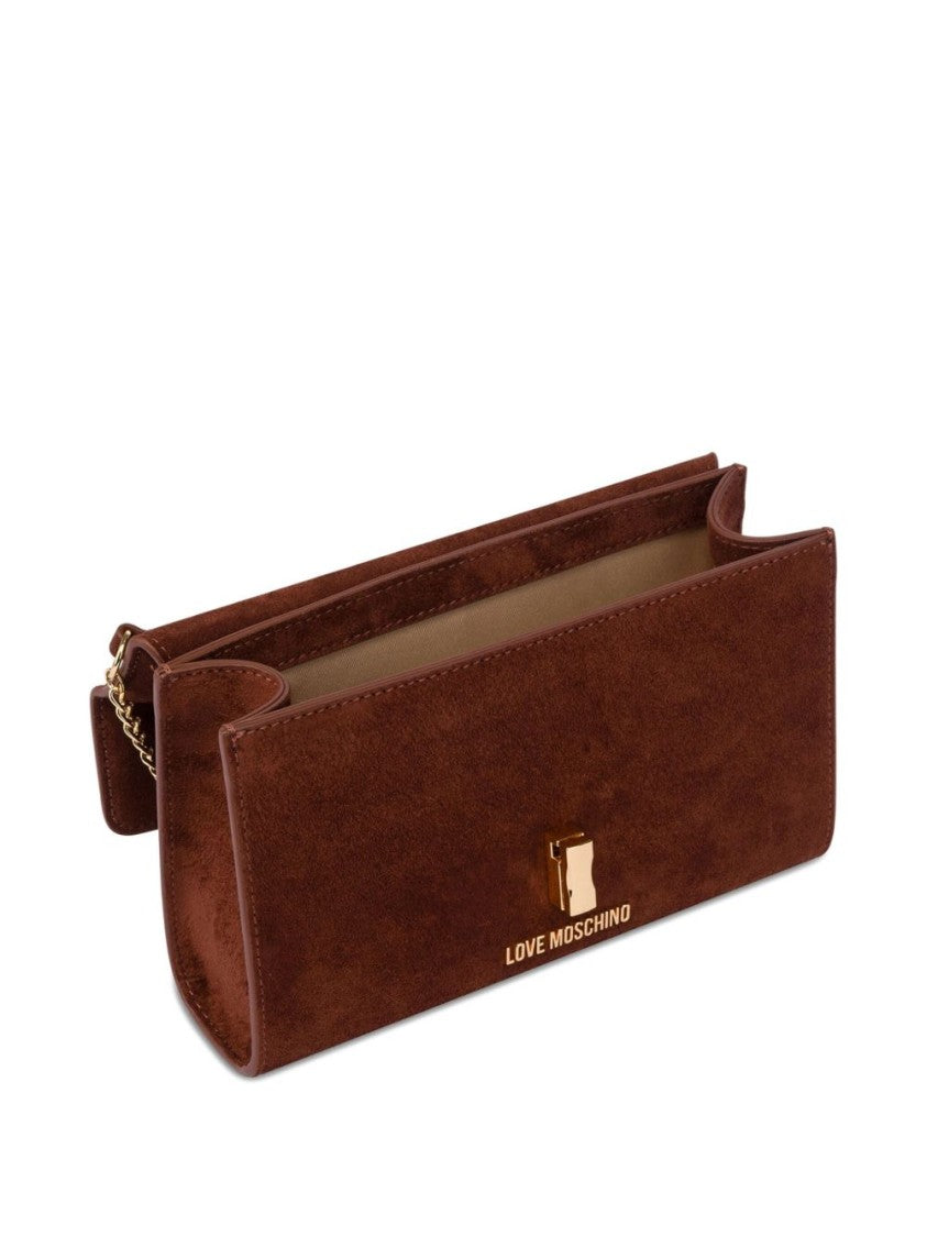 Love Moschino Shoulder Bag With Gold Heart Clasp