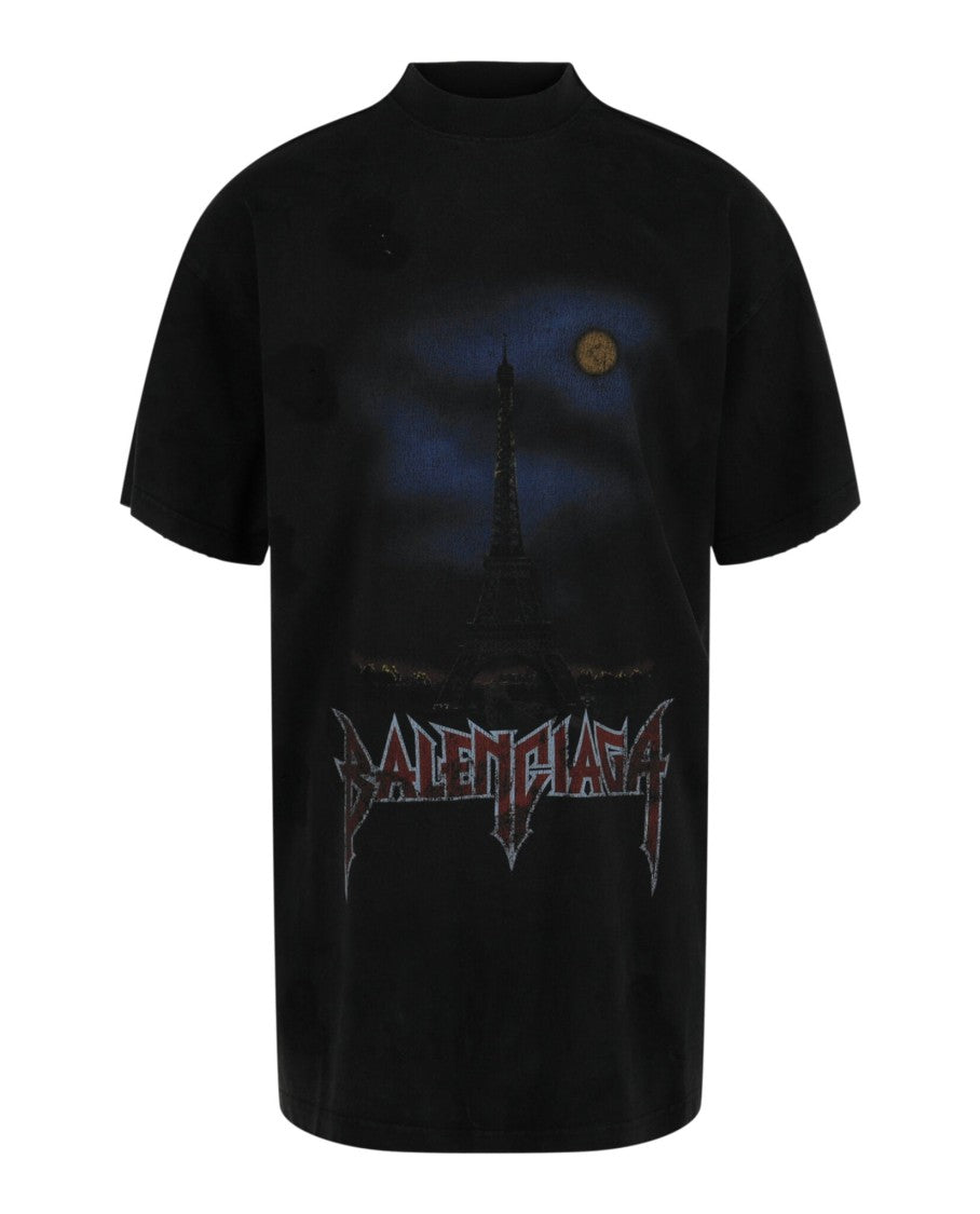 Balenciaga Paris Moon Double Front T-Shirt