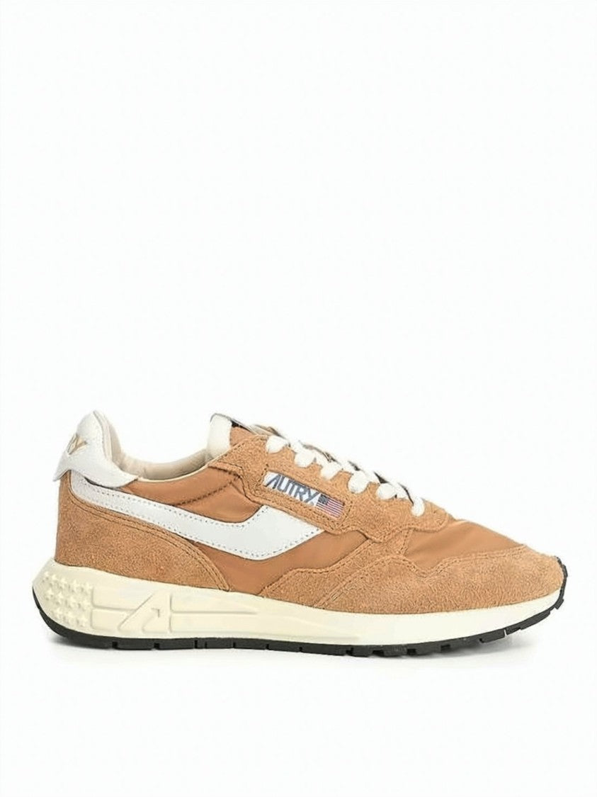 Autry Low-Top Suede And Nylon Sneakers With Classic Lace-Up Design