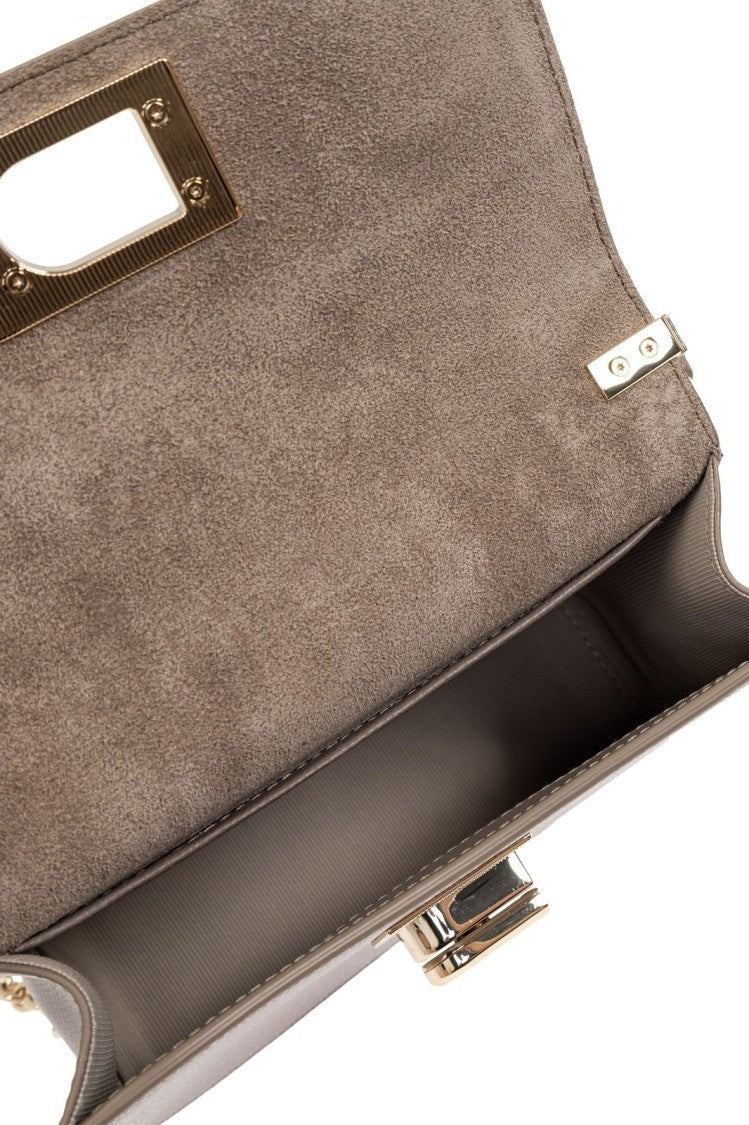 Furla Shoulder Bag With Structured Silhouette And Gold-Tone Clasp