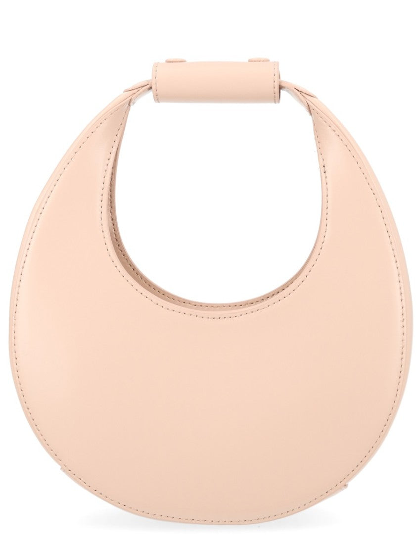 Staud Neutrals Moon Crescent-Shaped Leather Shoulder Bag