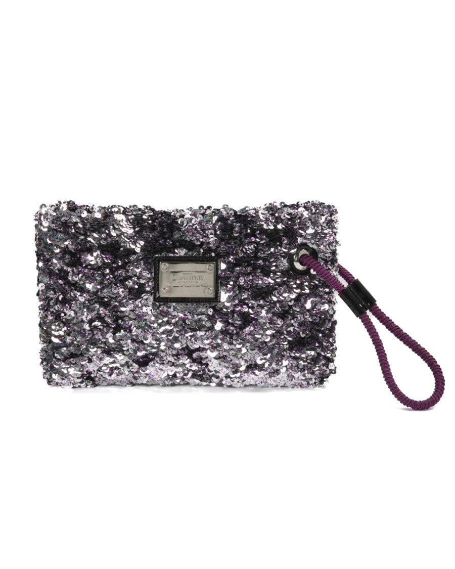 Louis Vuitton Purple Sequin Rococo Small Clutch
