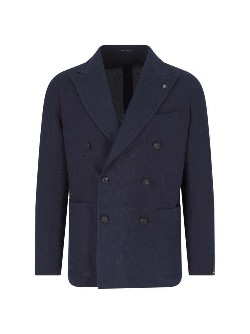 Tagliatore Double-Breasted Blazer – Navy