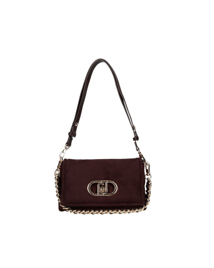 Liu Jo Deep Brown Quilted Microfiber Handbag