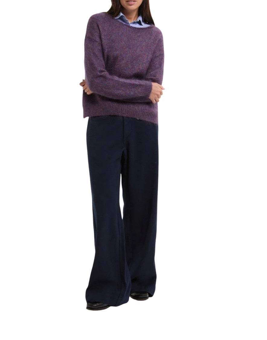 Ct Plage Mohair-Silk Pullover With Side Slits