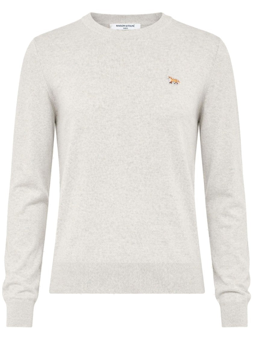 Maison Kitsuné Neutral Wool Regular Fit Sweater