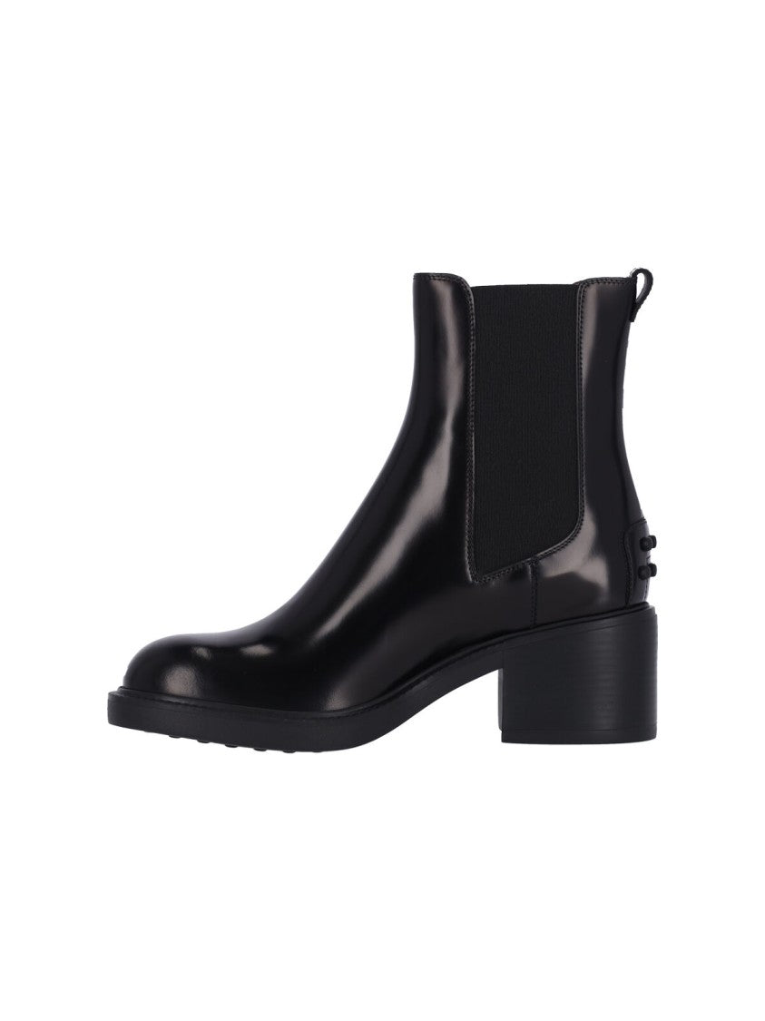 Tod's "Block" Chelsea Boots Black