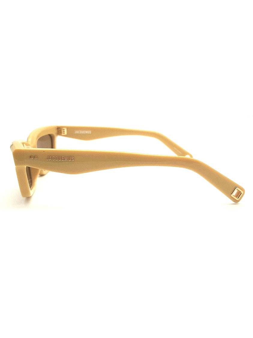 Jacquemus Yellow/Orange Bambino Oversized Acetate Sunglasses