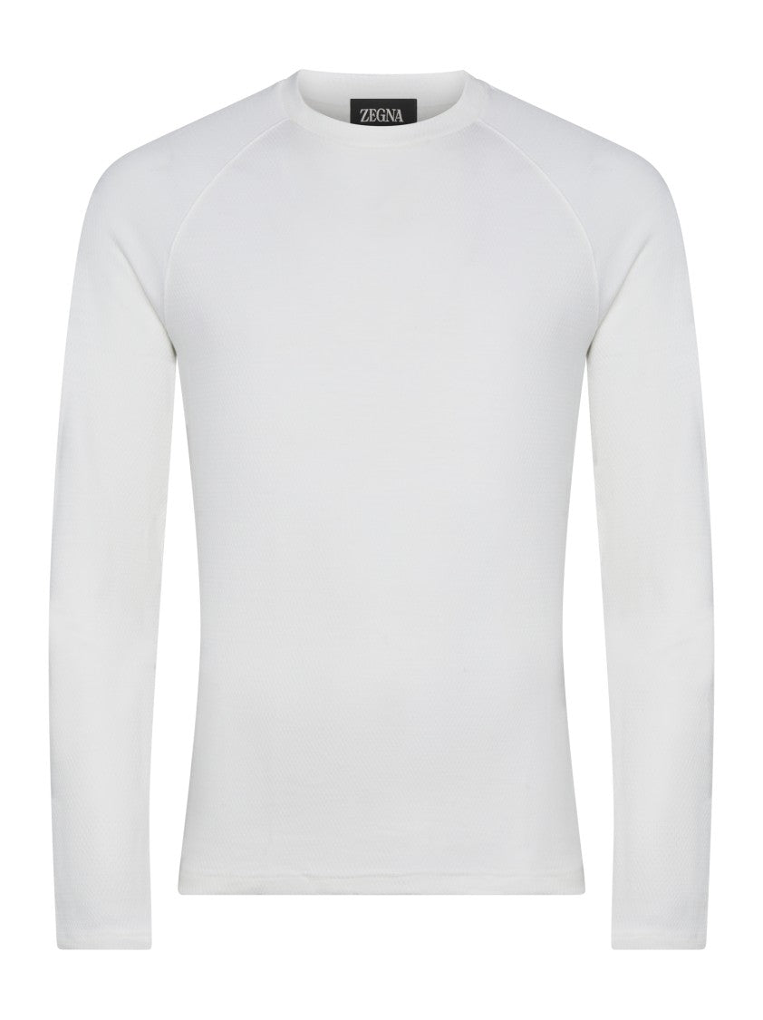 Zegna Virgin Wool T-Shirt – White