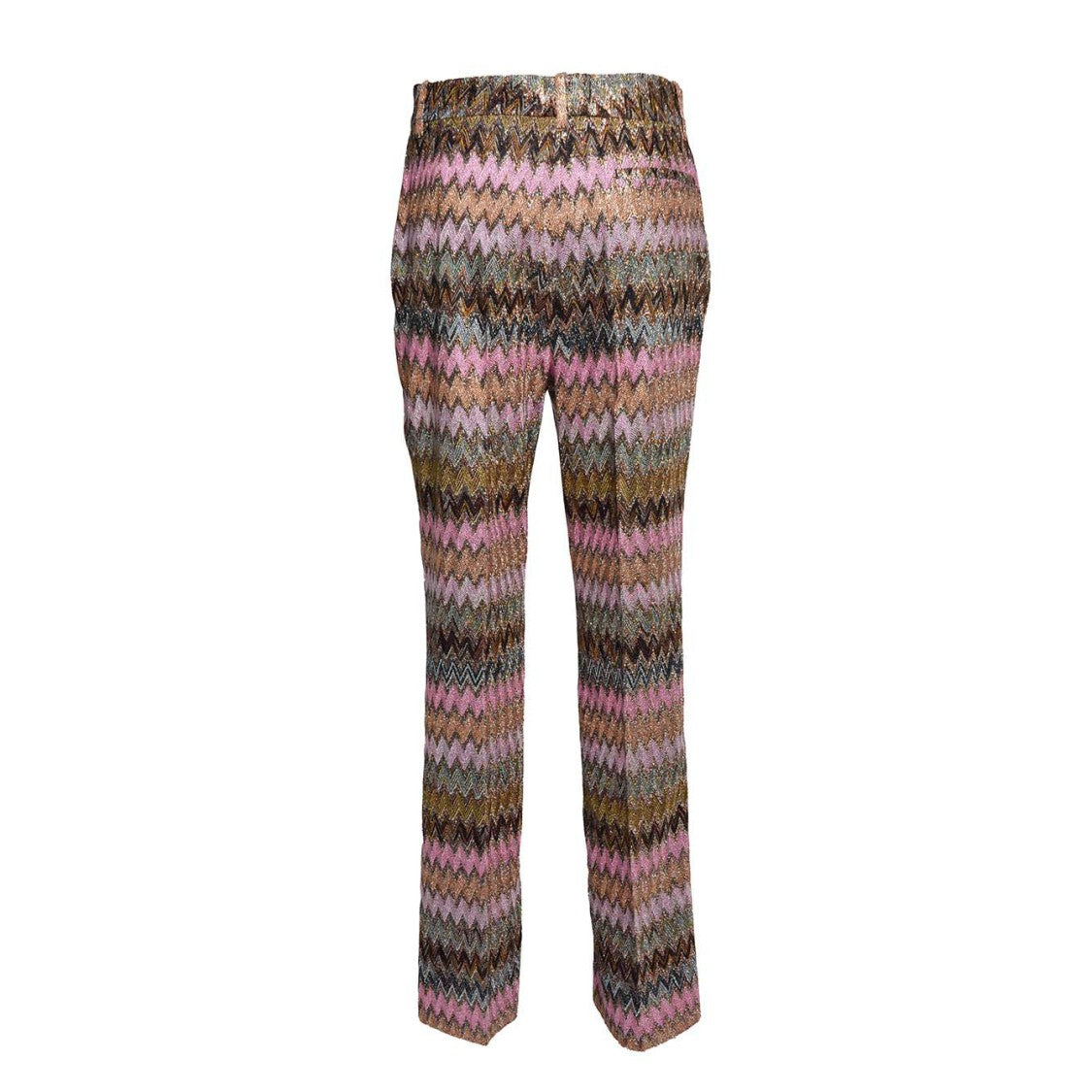 Missoni Textured Cropped Pants With Zigzag Lamé Finish