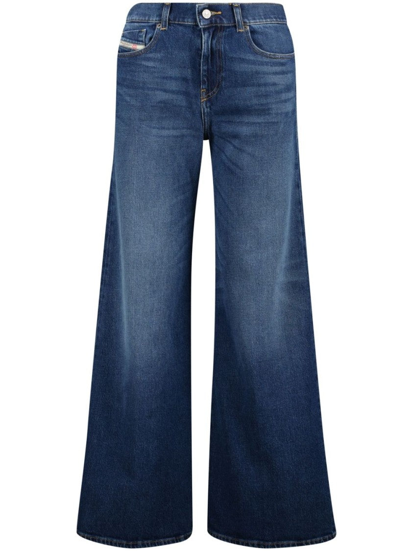 Diesel Wide-Leg Denim Jeans With High Waist