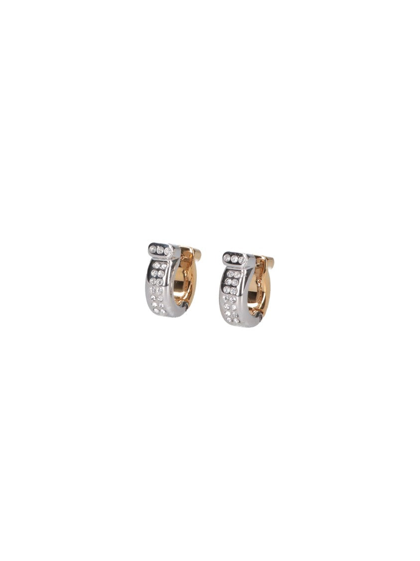 Ferragamo "Gancini" Earrings – Silver/Gold
