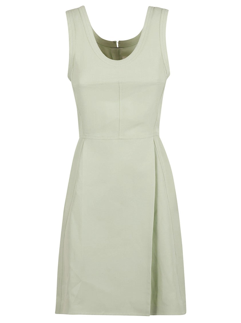 Jil Sander Fitted Bodice Dress With Flared Skirt