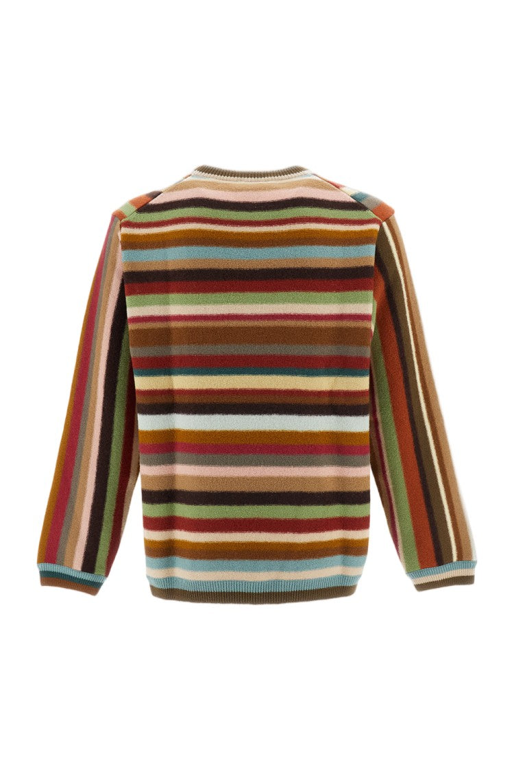 Paul Smith Multicolored Striped Merino Wool Crewneck Sweater