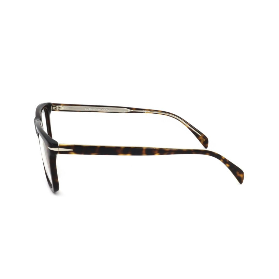 David Beckham Db 7061/F Timeless Rectangular Tortoiseshell Frame Eyeglasses