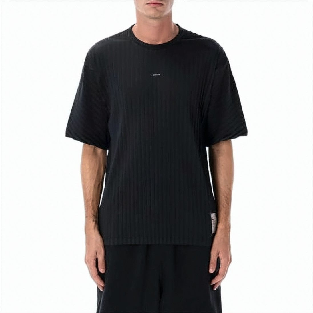 Satisfy Minimalist Black Ribbed Training T-Shirt
